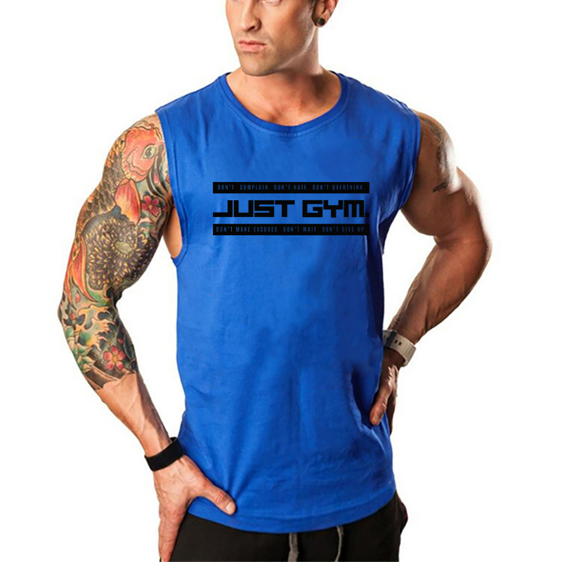 Summer Men Running Vests Cotto - Sleeveless Undershirt 评论和价格