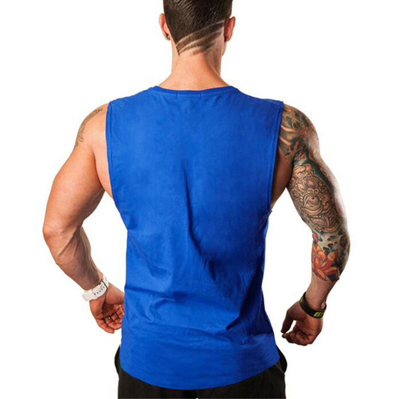 Summer Men Running Vests Cotto - Sleeveless Undershirt 评论和价格
