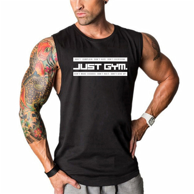 Summer Men Running Vests Cotto - Sleeveless Undershirt 评论和价格