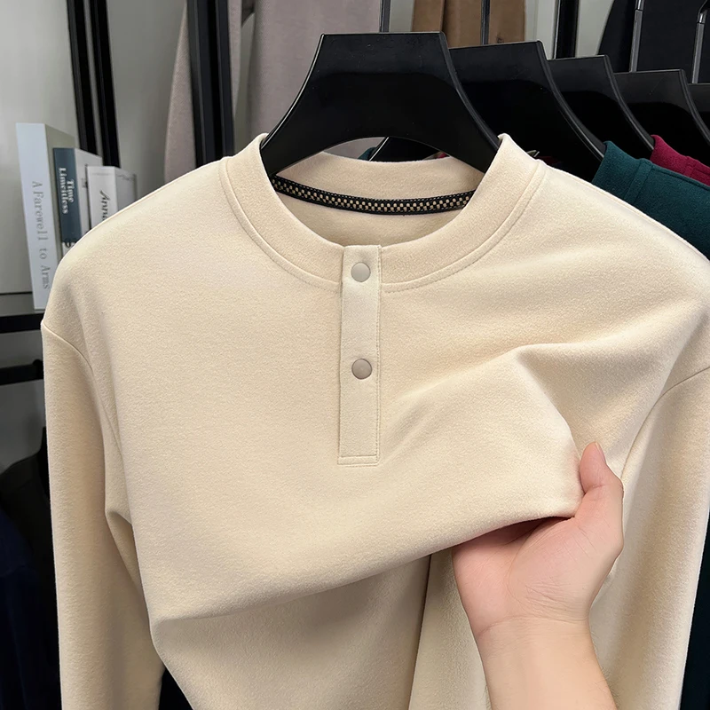 Mens Loose Fit Henley Pullover - Thermal Long John 评论和价格
